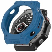 Защитный чехол Deexe Hollow Cover для Xiaomi Amazfit T-ReX 3 - Dark Blue: фото 1 из 6