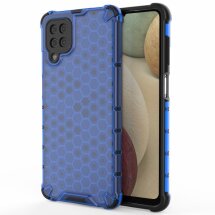 Защитный чехол Deexe Honeycomb Series для Samsung Galaxy A12 (A125) / A12 Nacho (A127) - Blue: фото 1 из 6