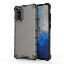 Защитный чехол Deexe Honeycomb Series для Samsung Galaxy S20 (G980) - Grey: фото 1 из 4