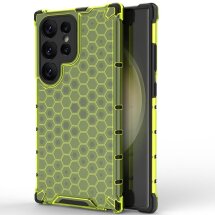Захисний чохол Deexe Honeycomb Series для Samsung Galaxy S25 Ultra (S938) - Green: фото 1 з 5
