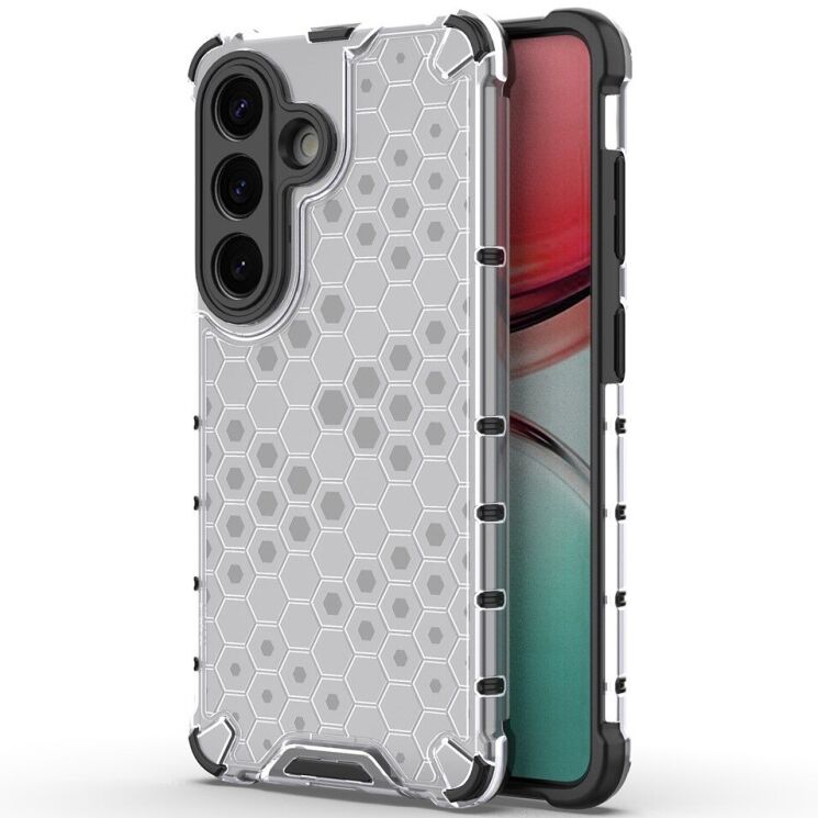 Защитный чехол Deexe Honeycomb Series для Samsung Galaxy S26 - Grey: фото 1 из 6