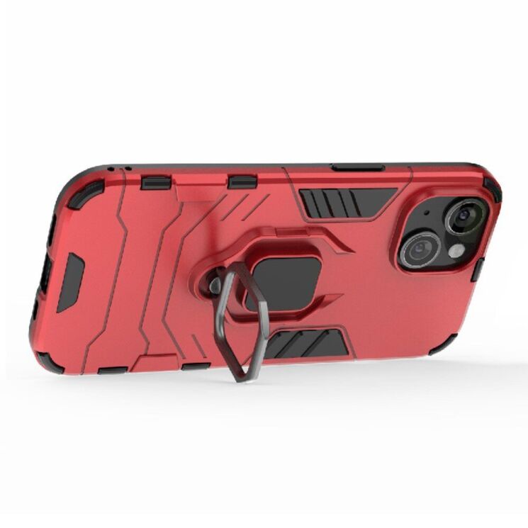 Защитный чехол Deexe Hybrid Case для Apple iPhone 15 - Red: фото 4 из 7