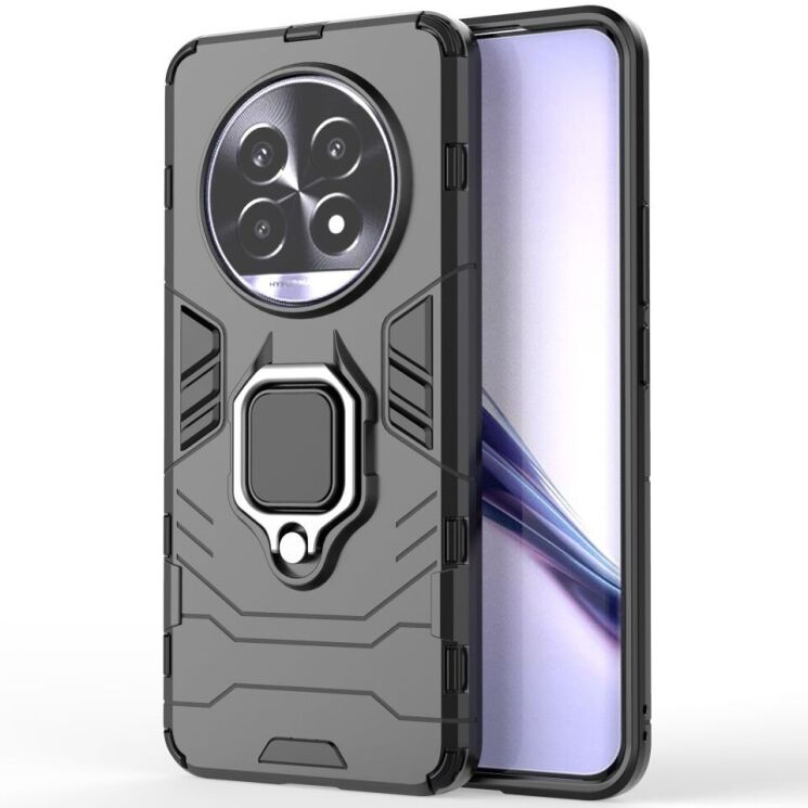Захисний чохол Deexe Hybrid Case для Realme 13 Pro / 13 Pro Plus - Black: фото 2 з 5