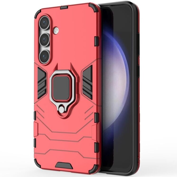Захисний чохол Deexe Hybrid Case для Samsung Galaxy S24 FE (S721) - Red: фото 2 з 6