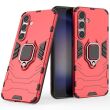 Захисний чохол Deexe Hybrid Case для Samsung Galaxy S24 FE (S721) - Red (367516R)