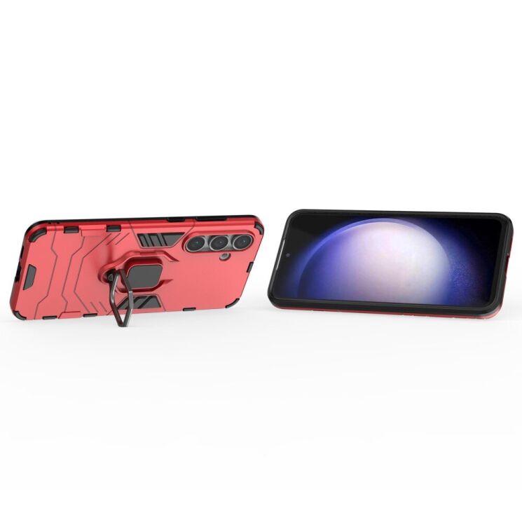 Захисний чохол Deexe Hybrid Case для Samsung Galaxy S24 FE (S721) - Red: фото 3 з 6