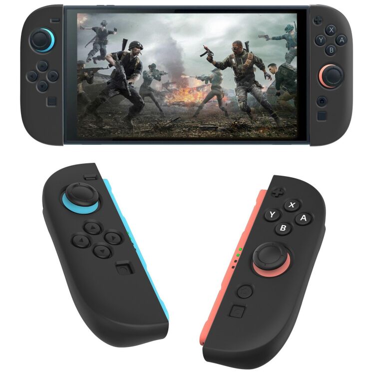 Защитный чехол Deexe Joy-Con Cover для контролеров Nintendo Switch 2 - Black: фото 1 из 7