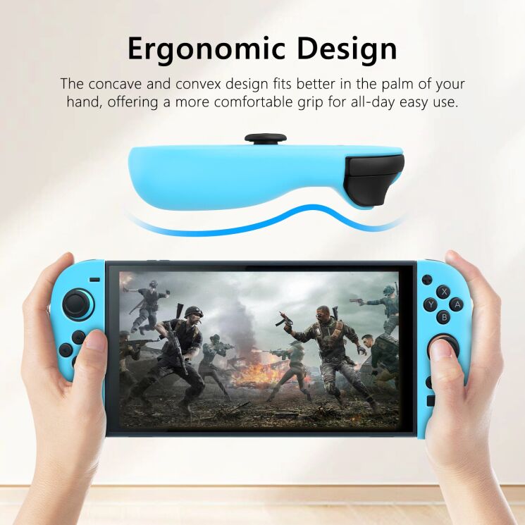 Защитный чехол Deexe Joy-Con Cover для контролеров Nintendo Switch 2 - Black: фото 5 из 7