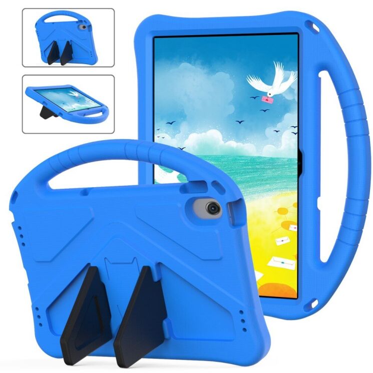 Защитный чехол Deexe Kids Stand для Lenovo Tab M10 Plus (Gen 3) TB125/128 / Xiaoxin Pad 2022 - Blue: фото 1 из 7