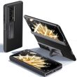 Защитный чехол Deexe Leather Kickstand для Honor Magic V2 - Black (349300B)