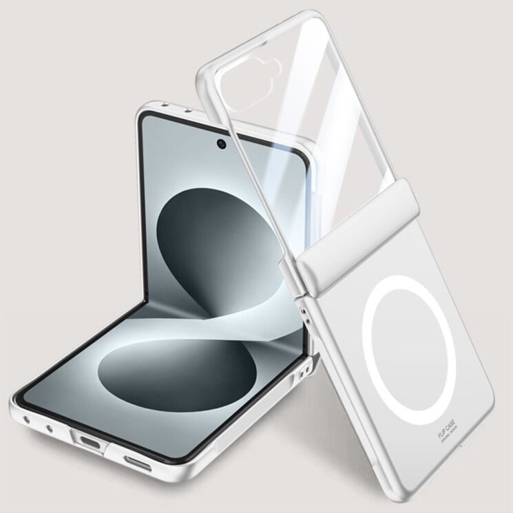 Захисний чохол Deexe Mag Cover для Samsung Galaxy Flip 8 - Silver: фото 1 з 9