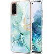 Захисний чохол Deexe Marble Style для Samsung Galaxy S20 (G980) - Light Green (316154LG)