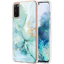 Захисний чохол Deexe Marble Style для Samsung Galaxy S20 (G980) - Light Green: фото 1 з 4