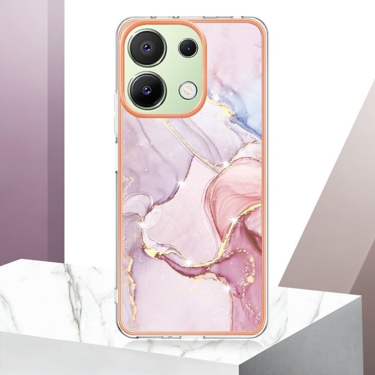 Защитный чехол Deexe Marble Style для Xiaomi Redmi Note 13 - Light Green: фото 5 из 6
