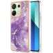Защитный чехол Deexe Marble Style для Xiaomi Redmi Note 13 - Purple (345965V). Фото 1 из 6