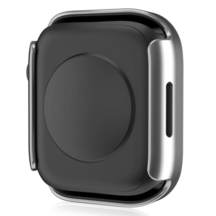 Захисний чохол Deexe Matte Fit для Apple Watch 45 mm (7 / 8 / 9 Series) - Silver: фото 4 з 5