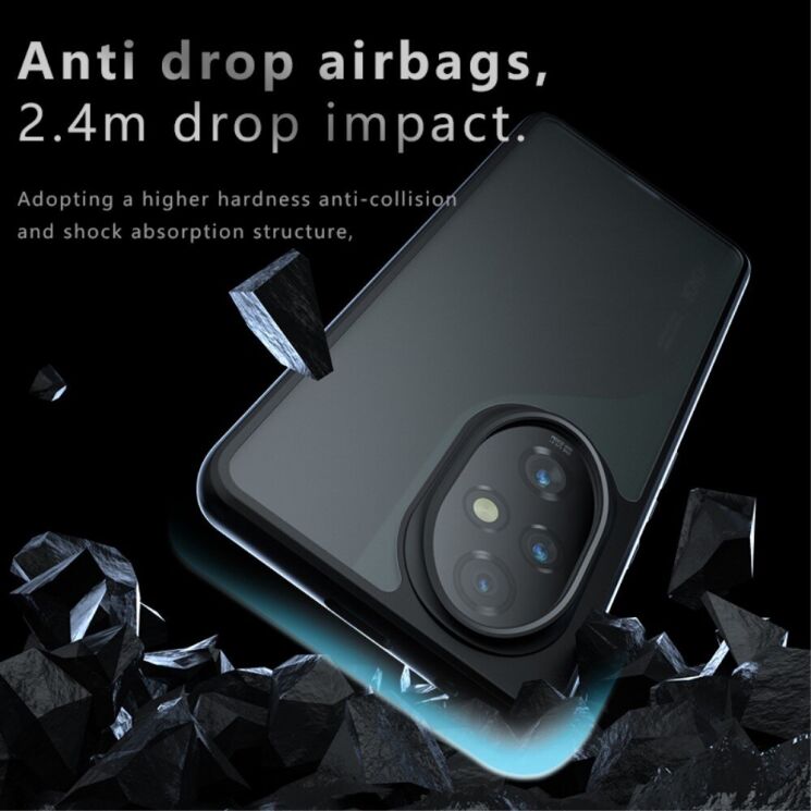 Захисний чохол Deexe Matte Skin для Honor 200 Pro - Transparent / Black: фото 3 з 12