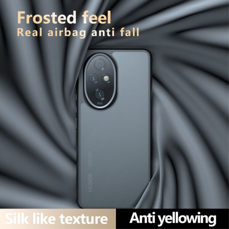 Захисний чохол Deexe Matte Skin для Honor 200 Pro - Transparent / Black: фото 8 з 12