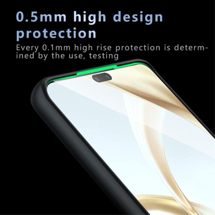 Захисний чохол Deexe Matte Skin для Honor 200 Pro - Transparent / Black: фото 6 з 12