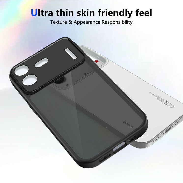 Захисний чохол Deexe Matte Skin для Nothing Phone (4b) - Transparent Black (218409TB) Захисний чохол Deexe Matte Skin для Nothing Phone (4b) - Transparent Black: фото 3 з 8