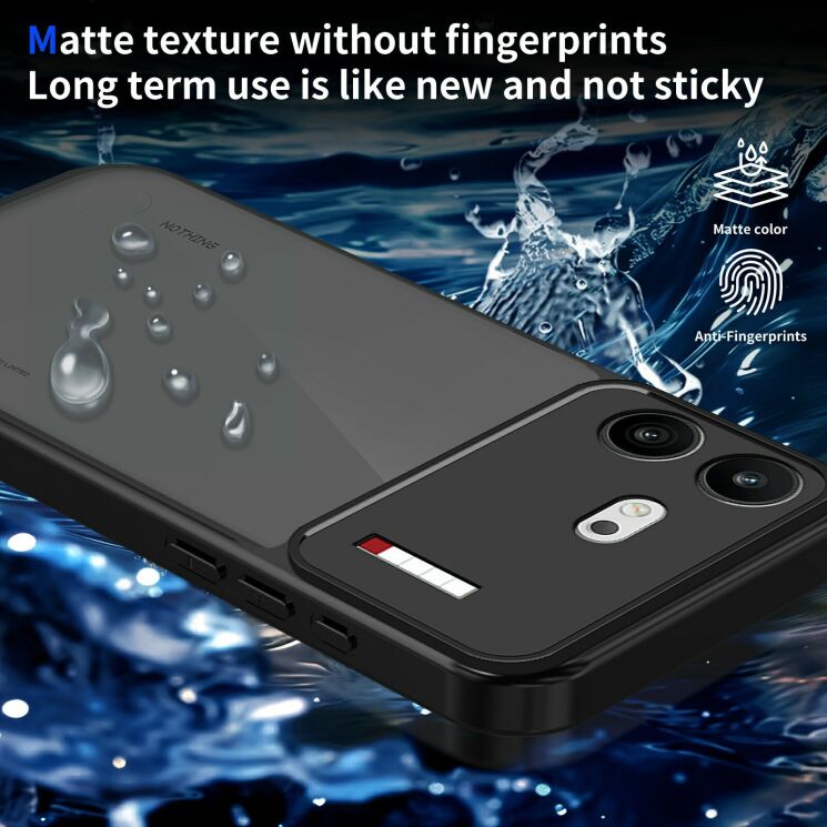 Захисний чохол Deexe Matte Skin для Nothing Phone (4b) - Transparent Black (218409TB) Захисний чохол Deexe Matte Skin для Nothing Phone (4b) - Transparent Black: фото 8 з 8