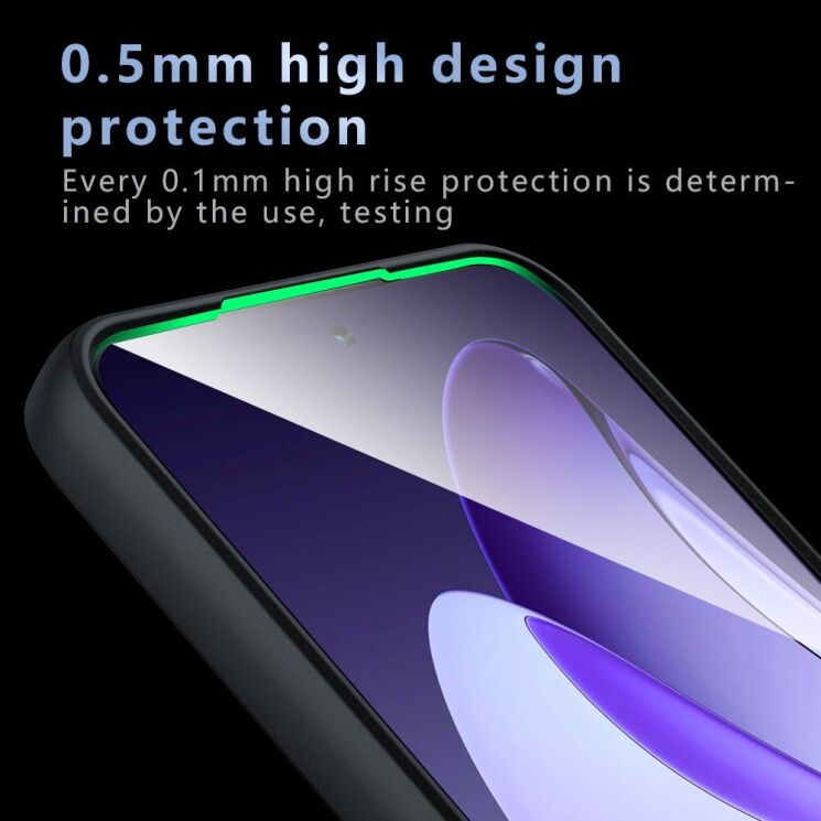 Захисний чохол Deexe Matte Skin для OPPO Reno 13 5G - Black: фото 7 з 11
