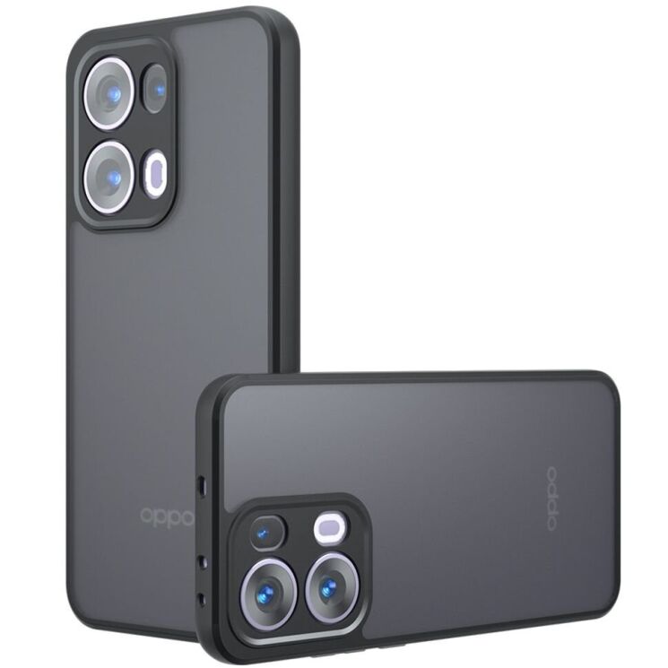 Захисний чохол Deexe Matte Skin для OPPO Reno 13 5G - Black: фото 1 з 11