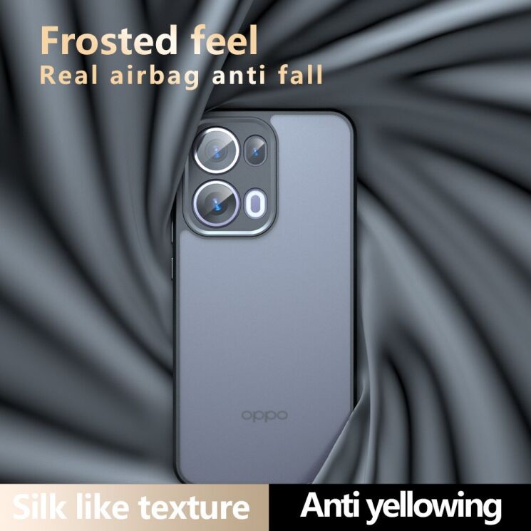Захисний чохол Deexe Matte Skin для OPPO Reno 13 5G - Black: фото 9 з 11