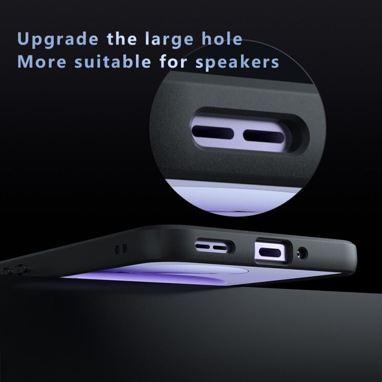 Захисний чохол Deexe Matte Skin для OPPO Reno 13 5G - Black: фото 6 з 11