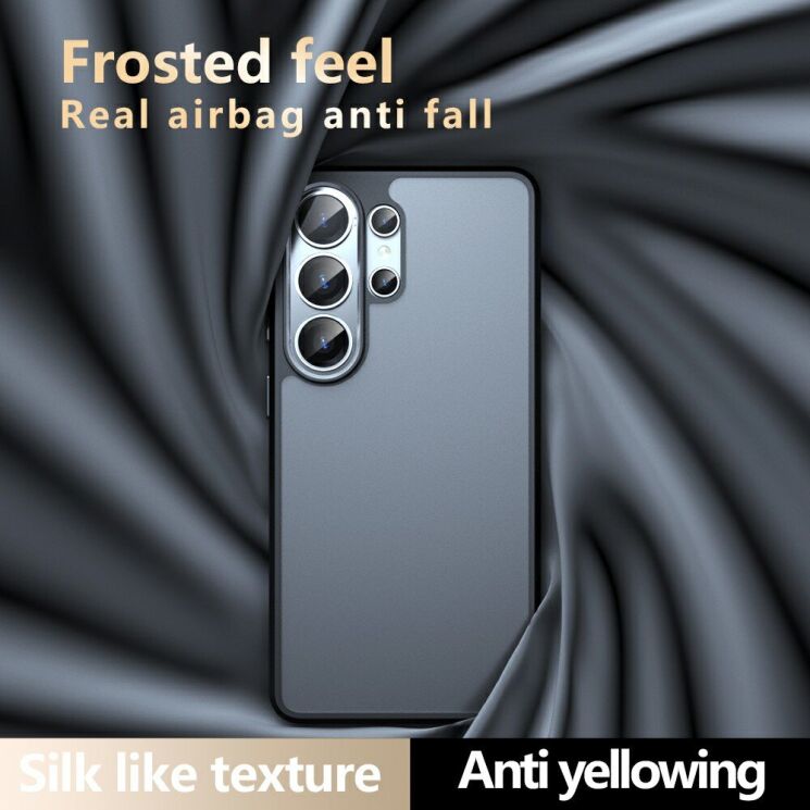 Защитный чехол Deexe Matte Skin для Samsung Galaxy S26 Ultra - Black: фото 8 из 11