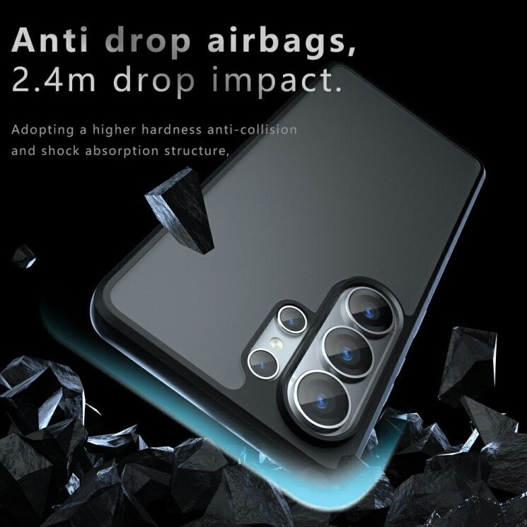 Защитный чехол Deexe Matte Skin для Samsung Galaxy S26 Ultra - Black: фото 3 из 11