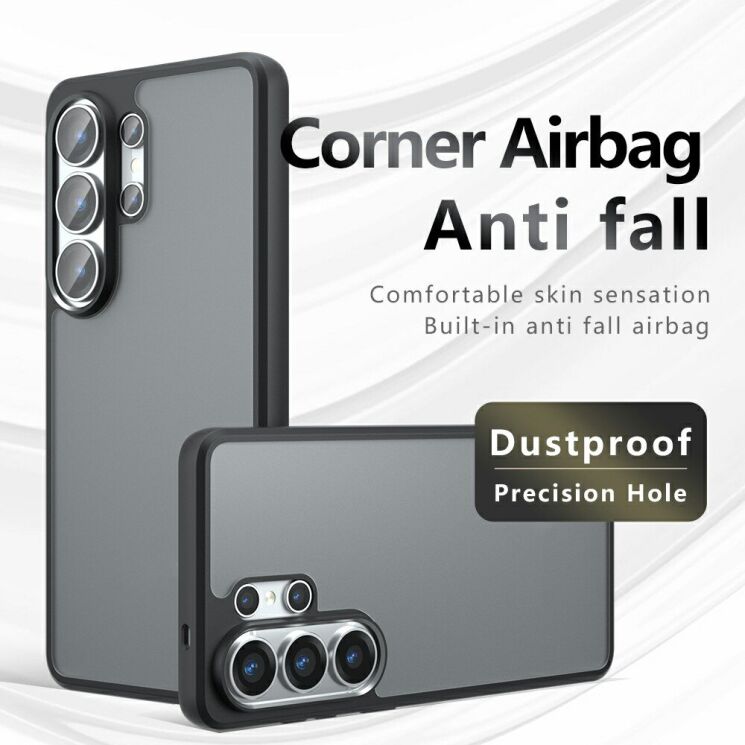 Защитный чехол Deexe Matte Skin для Samsung Galaxy S26 Ultra - Black: фото 11 из 11