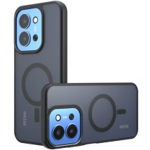 Захисний чохол Deexe Matte Skin with MagSafe для Xiaomi Redmi 15C / Poco C85 - Black: фото 1 з 12