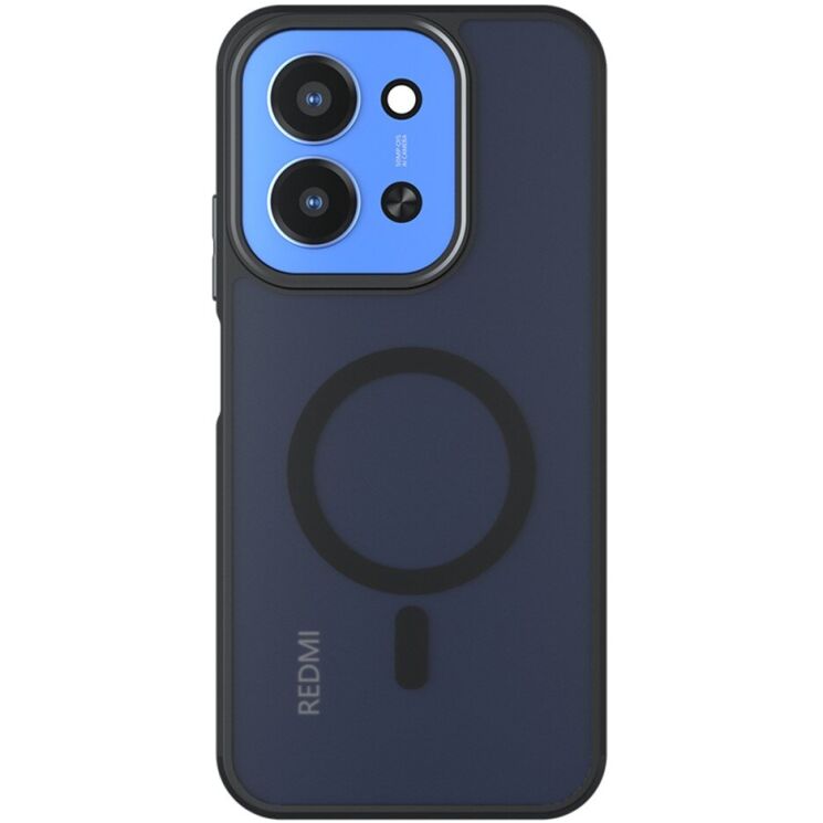 Захисний чохол Deexe Matte Skin with MagSafe для Xiaomi Redmi 15C / Poco C85 - Black: фото 2 з 12
