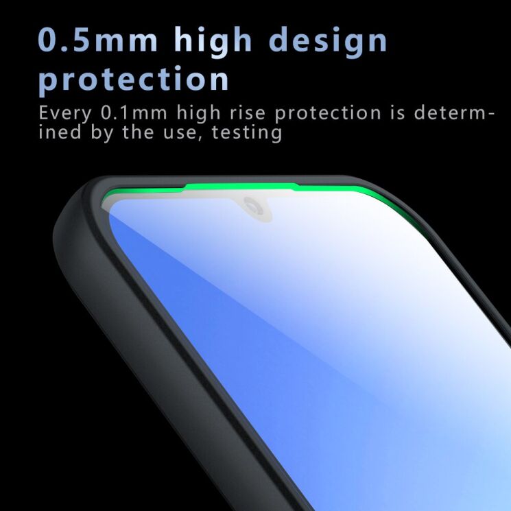 Захисний чохол Deexe Matte Skin with MagSafe для Xiaomi Redmi 15C / Poco C85 - Black: фото 7 з 12