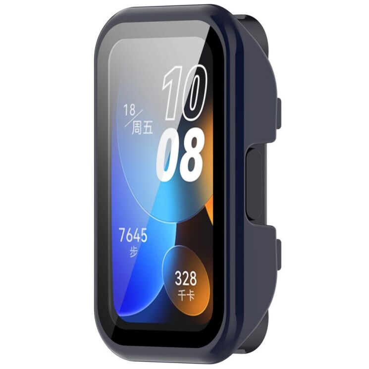 Защитный чехол Deexe Protective Frame для Huawei Band 8 / 9 - Dark Blue: фото 4 из 8