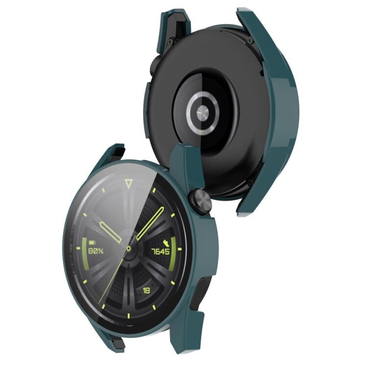 Защитный чехол Deexe Protective Frame для Huawei Watch GT 3 (46mm) - Dark Green: фото 3 из 8