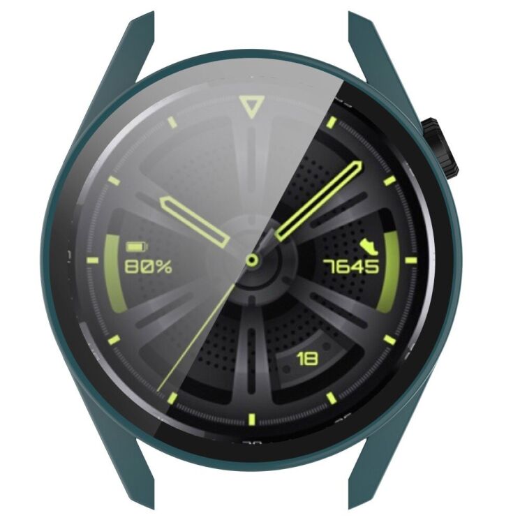 Защитный чехол Deexe Protective Frame для Huawei Watch GT 3 (46mm) - Dark Green: фото 5 из 8