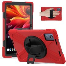 Захисний чохол Deexe Rotation Hybrid для Lenovo Tab K11 Plus - Red: фото 1 з 13