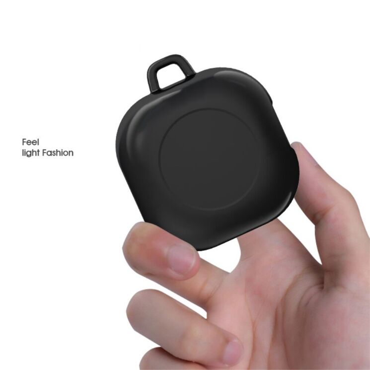 Захисний чохол Deexe Shiny Shell для Samsung Galaxy Buds Live / Buds Pro / Buds 2 / Buds 2 Pro / Buds FE - Silver: фото 4 з 6