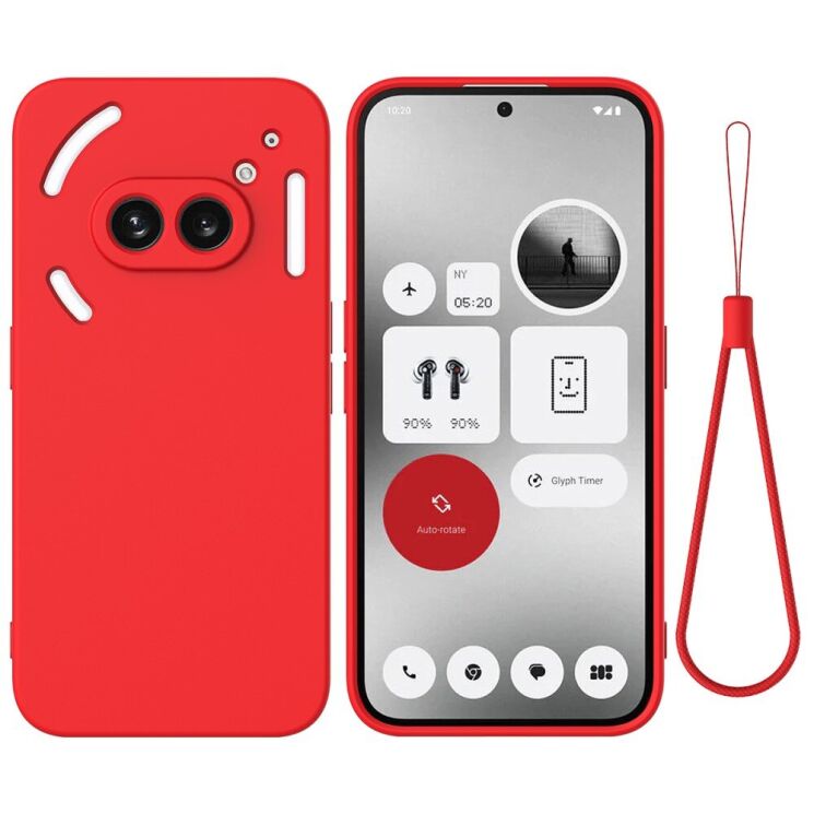 Защитный чехол Deexe Silicone Case для Nothing Phone (2a) - Red: фото 1 из 8