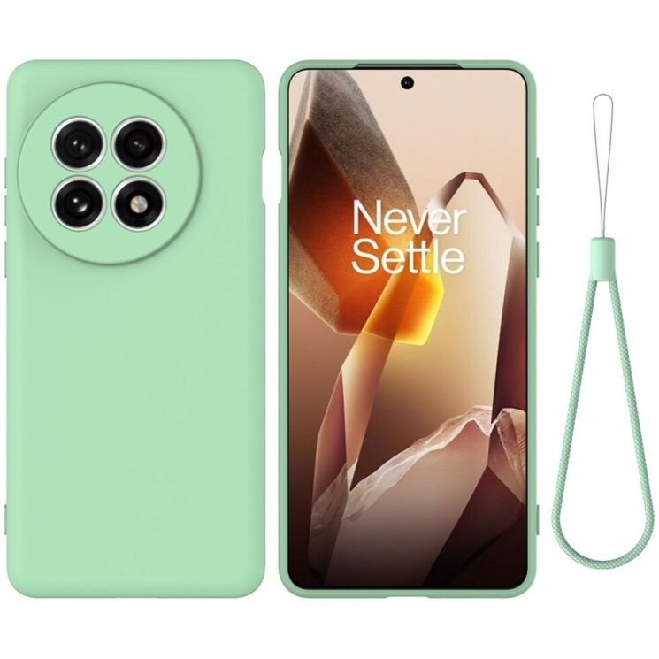 Защитный чехол Deexe Silicone Case для OnePlus 13R / Ace 5 / Ace 5 Pro - Green: фото 1 из 9