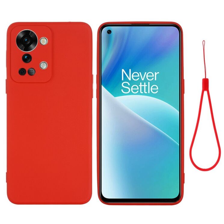 Защитный чехол Deexe Silicone Case для OnePlus Nord 2T - Red: фото 2 из 7