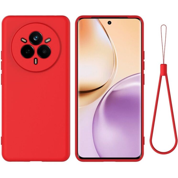 Защитный чехол Deexe Silicone Case для Realme 14 Pro Plus - Red: фото 1 из 8