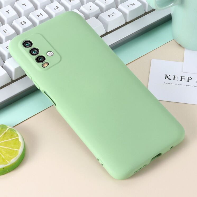 Защитный чехол Deexe Silicone Case для Xiaomi Redmi 9T - Green: фото 4 из 6