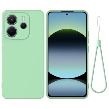 Защитный чехол Deexe Silicone Case для Xiaomi Redmi Note 14 4G - Green: фото 1 из 9