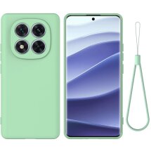 Защитный чехол Deexe Silicone Case для Xiaomi Redmi Note 14 Pro Plus - Green: фото 1 из 7
