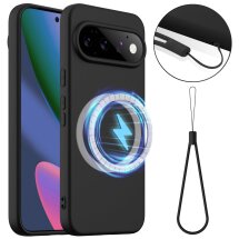 Защитный чехол Deexe Silicone Case with MagSafe для Google Pixel 11 Pro - Black: фото 1 из 9