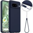 Захисний чохол Deexe Silicone Case with MagSafe для Google Pixel 8 - Dark Blue (325776DB)