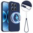 Защитный чехол Deexe Silicone Case with MagSafe для Xiaomi 17 - Dark Blue (390642DB)